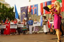 Folklor festivali açılış töreni